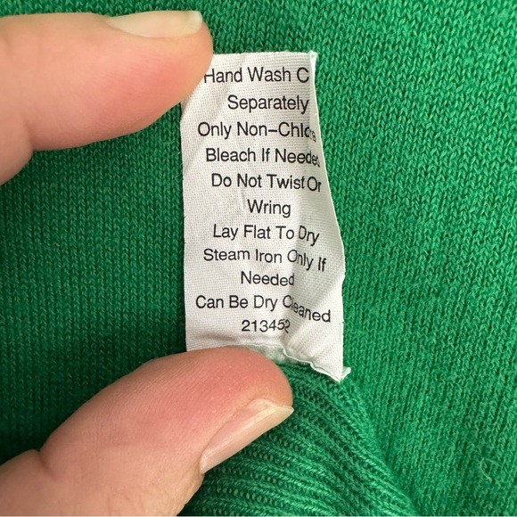 CAbi Vibrant Bowcore Green Knit Old Money Academia Top Size XS - Picture 6 of 7